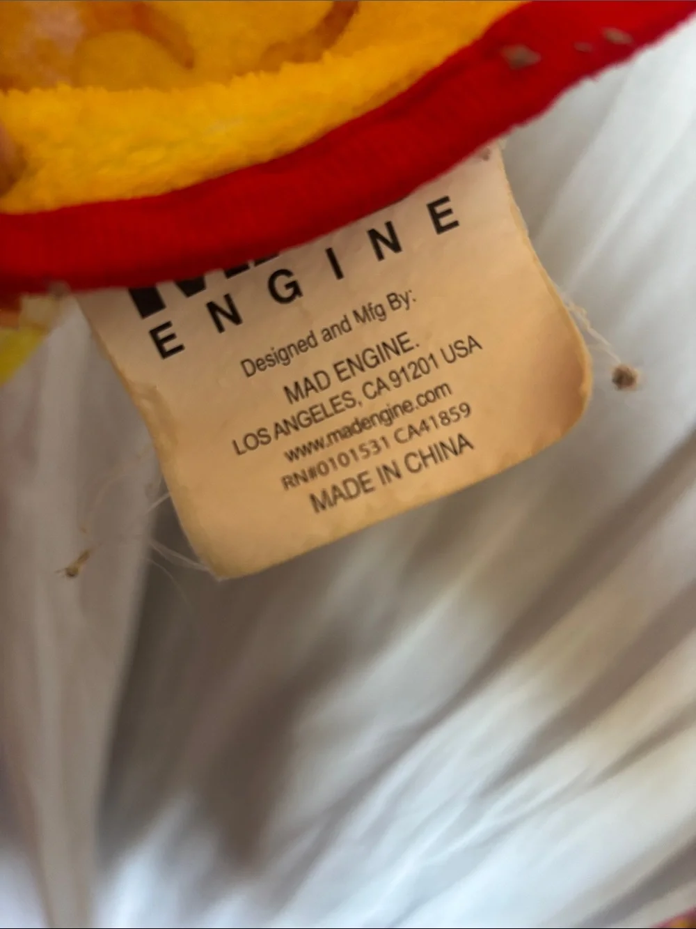 MAD Engine fuzzy plush